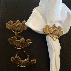 Brass Napkin Rings